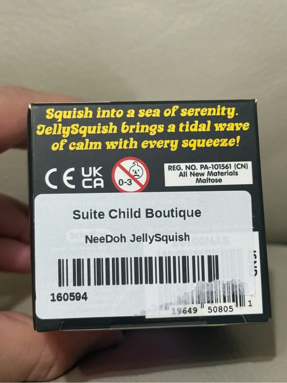 NEW Schylling NeeDoh Jelly Squish Jelly Fish Squishy Purple Super Solid Squish